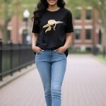 WOMENS CREW NECK T SHIRT ( BLACK) – SB ESTIVAL CN