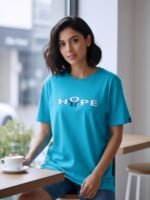WOMENS CREW NECK T SHIRT ( BLUE) – SB ESTIVAL CN - Image 3