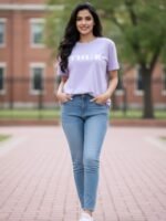 WOMENS CREW NECK T SHIRT ( PURPLE) – SB ESTIVAL CN