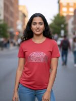 WOMENS CREW NECK T SHIRT ( RED) – SB ESTIVAL CN