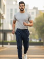 MENS CARGO JOGGERS ( 4 WAY LYCRA - DARK GREY) – SB MIGRANT - Image 3