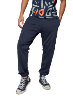MENS CARGO JOGGERS ( 4 WAY LYCRA - NAVY BLUE ) – SB MIGRANT - Image 4
