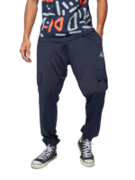 MENS CARGO JOGGERS ( 4 WAY LYCRA - NAVY BLUE ) – SB MIGRANT - Image 2