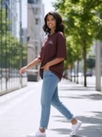 WOMEN CREW NECK OVERSIZED – SB BLUE – SB FREESTYLE CN - Image 3
