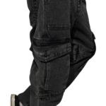 MEN CARGO FIT JEANS (BLACK) – SB DENIM FREESTYLE
