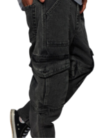 MEN CARGO FIT JEANS (BLACK) – SB DENIM FREESTYLE