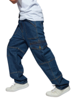 MEN CARGO FIT JEANS (BLUE) – SB DENIM FREESTYLE - Image 4