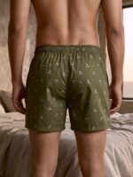 A olive green base with spot prints - Image 2